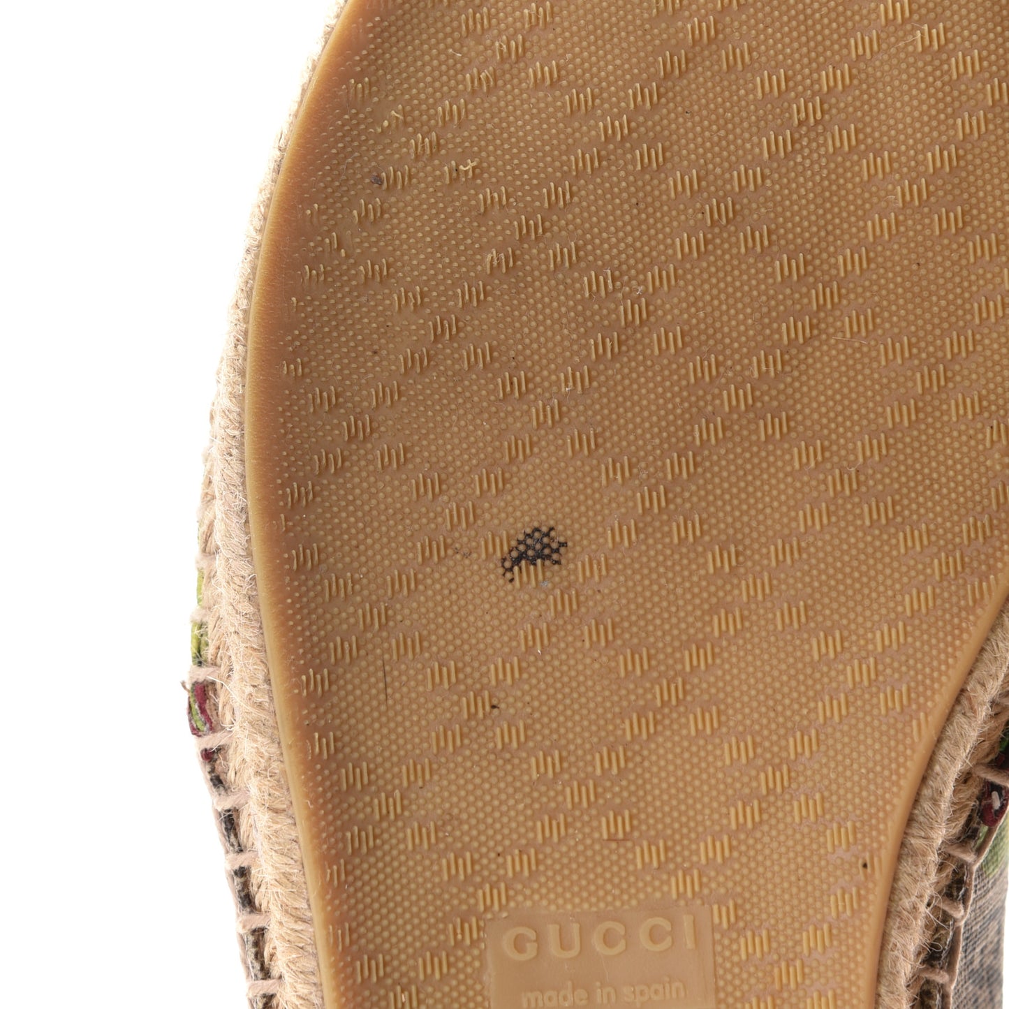 GG Supreme Monogram Blooms Espadrilles 37 Beige Multicolor Dry Rose