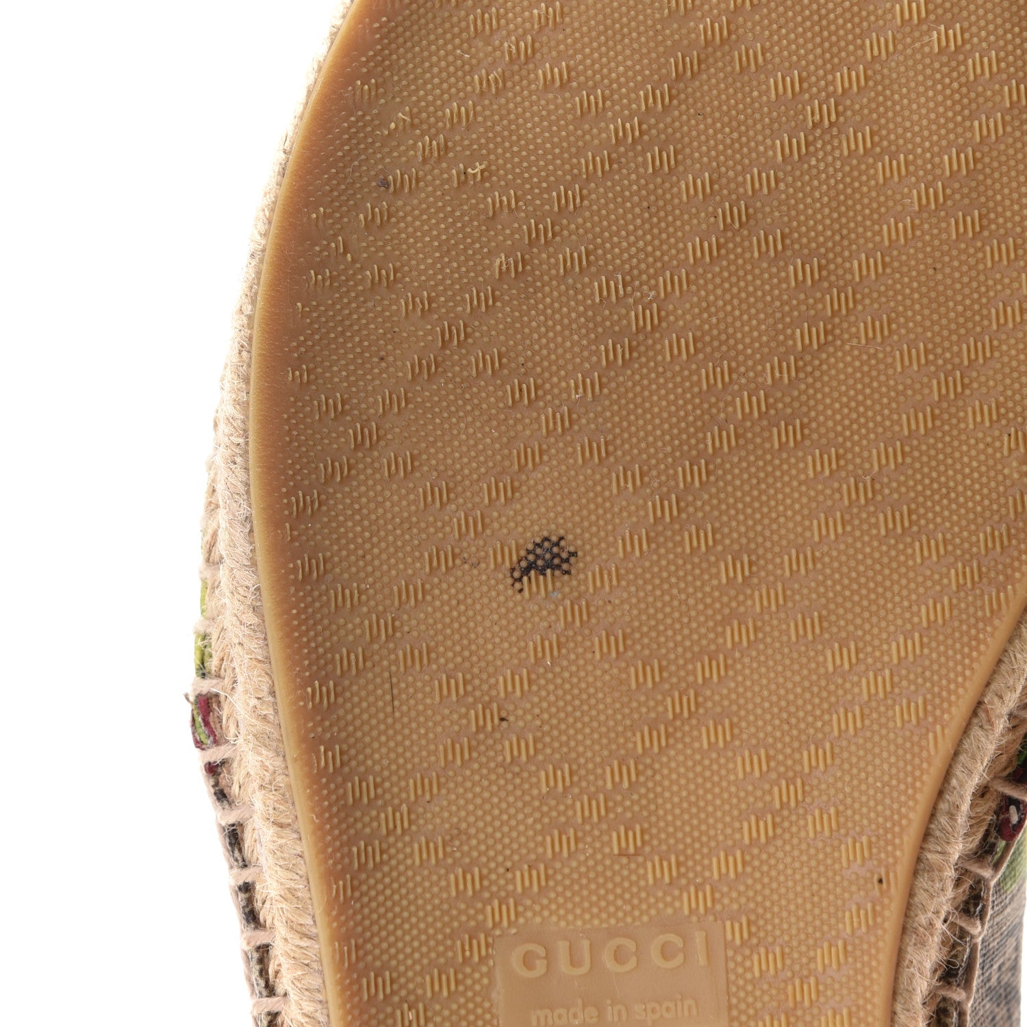 Gucci GG Supreme Monogram Blooms Espadrilles 37 Beige Multicolor Dry Rose 9 of 12