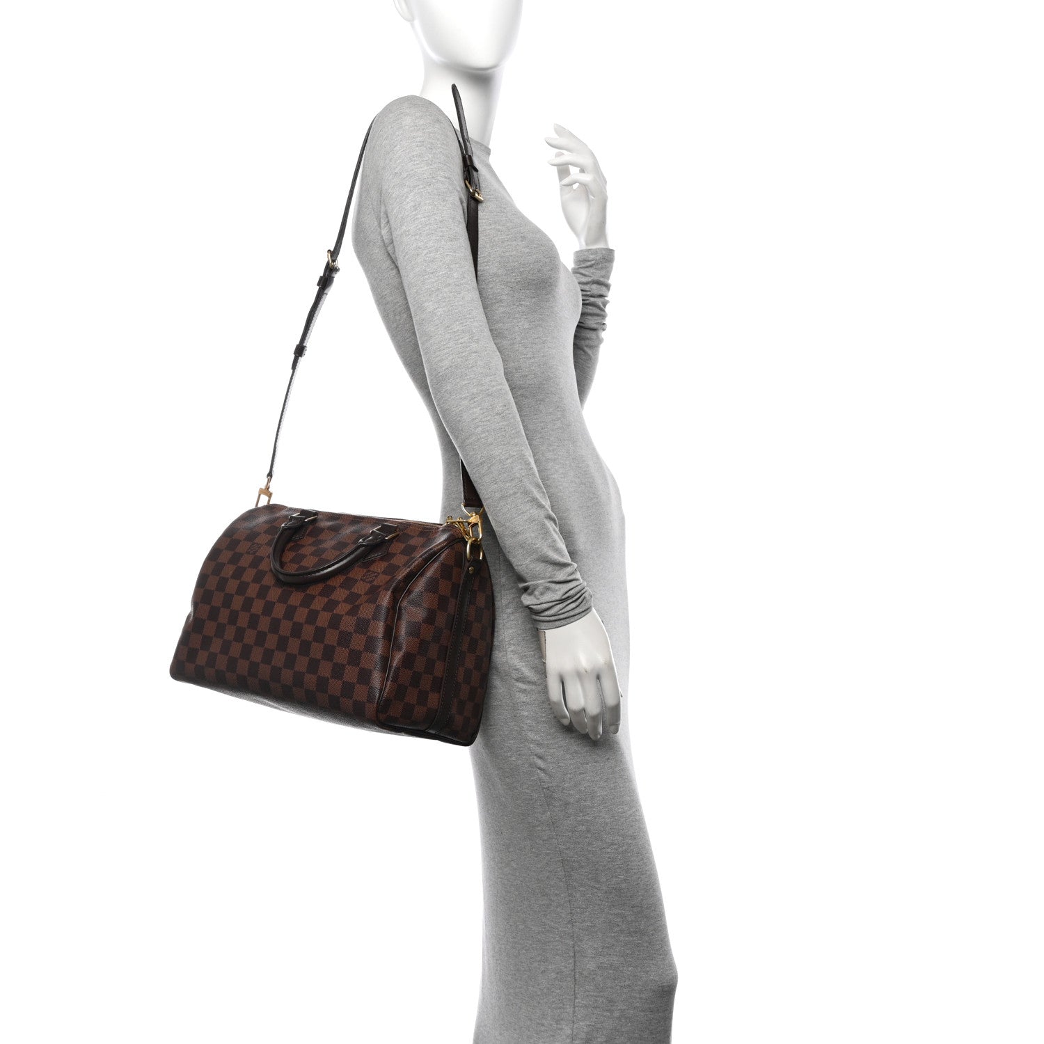 Louis Vuitton Damier Ebene Speedy Bandouliere 30 2 of 10