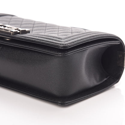 Chanel Caviar Quilted Medium Boy Flap Black 7 of 11