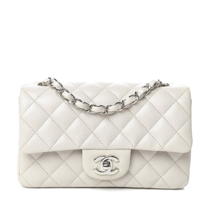 Chanel Caviar Quilted Mini Rectangular Flap Ivory 1 of 10