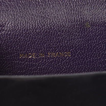 Chanel Goatskin Compact Double Sided Wallet Purple 7 of 13