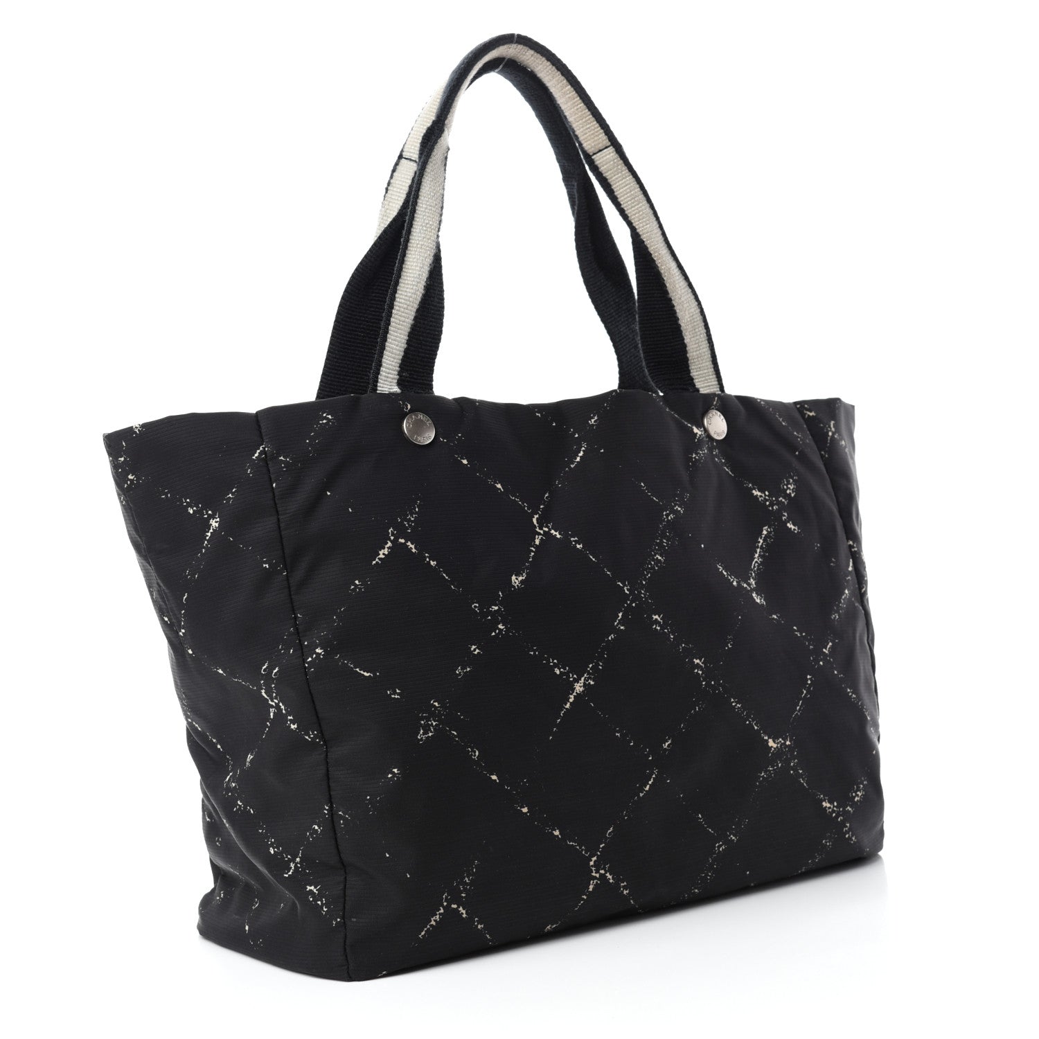 Chanel Nylon Travel Duffel Bag Black 4 of 14