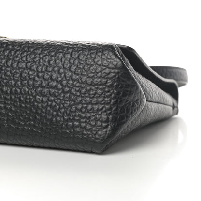 Burberry Signature Grain Large Mildenhall Shoulder Bag Black 11 of 12