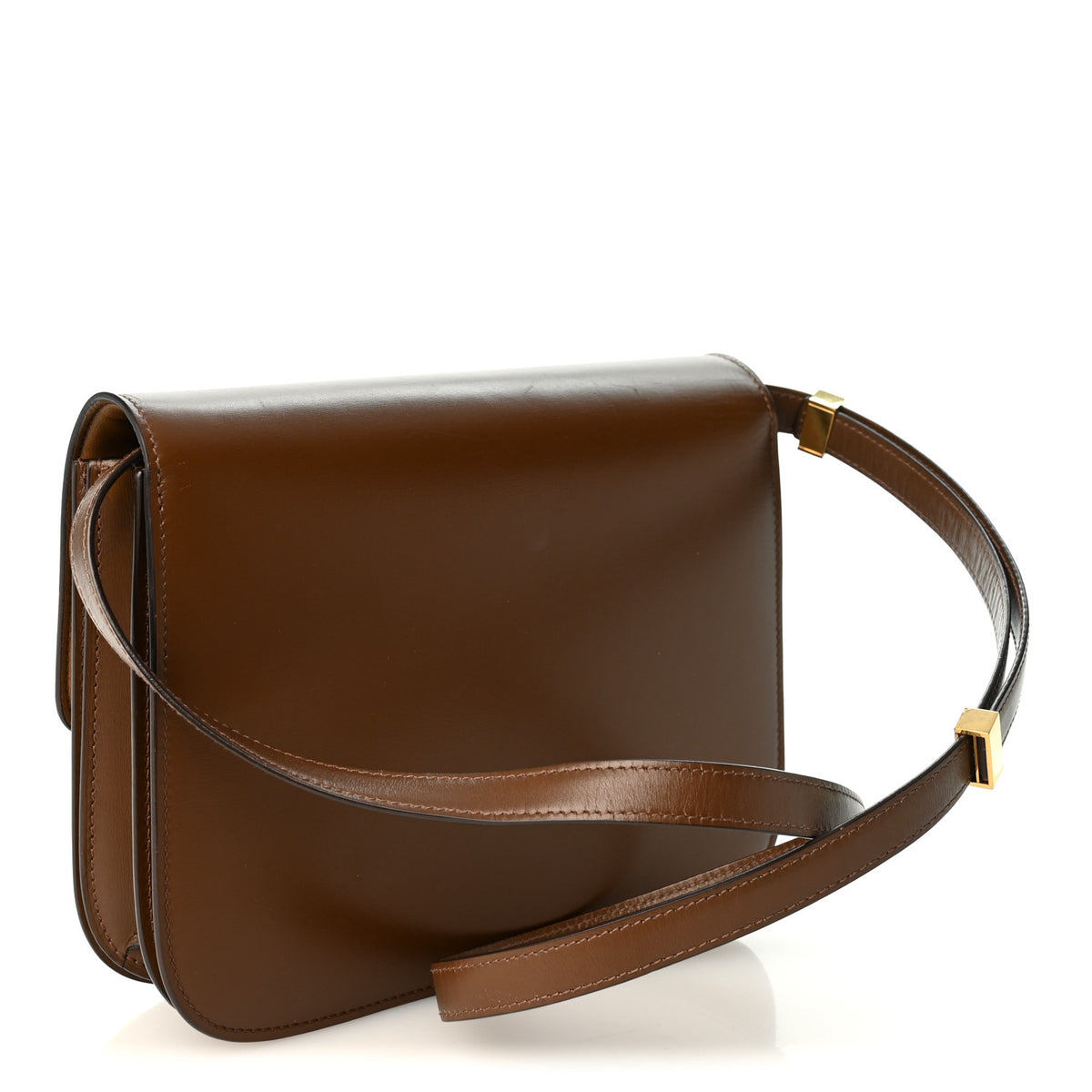 Box Calfskin Medium Classic Box Flap Bag Camel