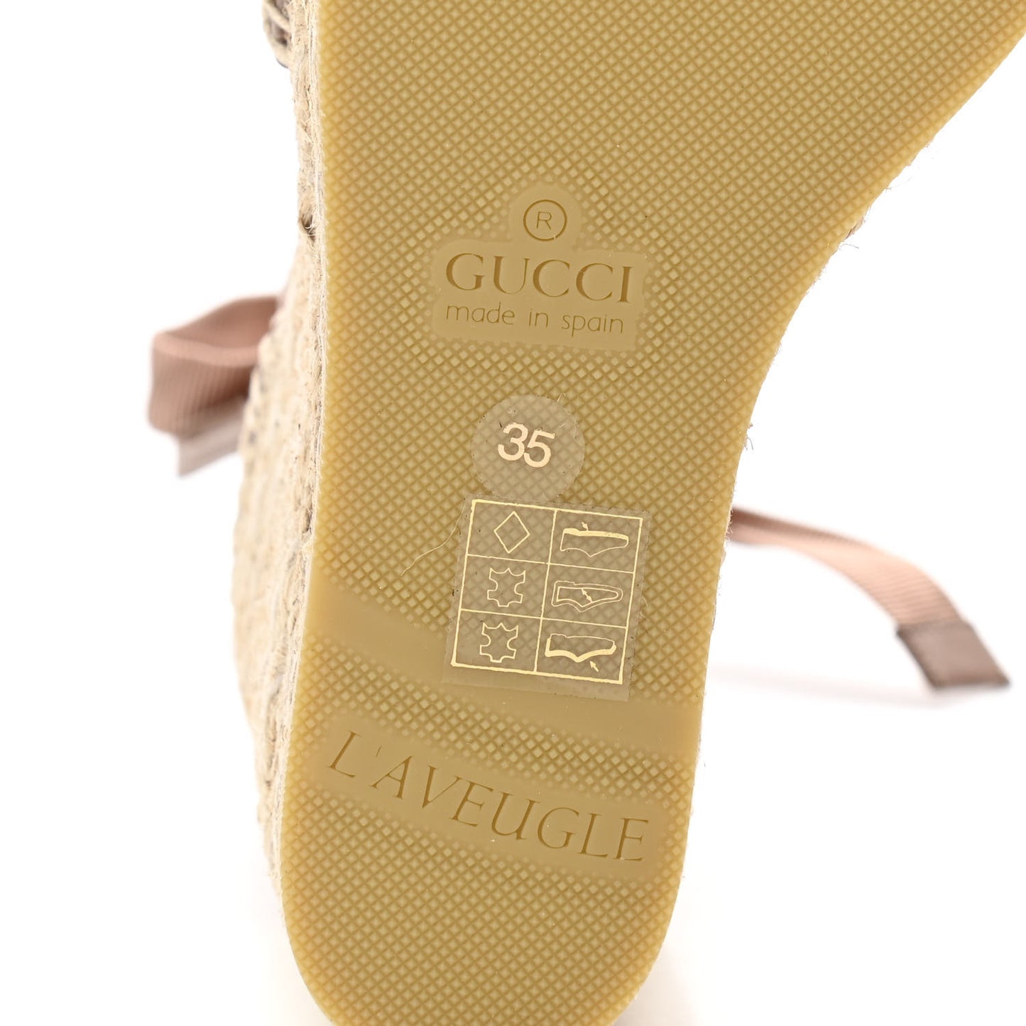 Nappa Matelasse GG Marmont Ankle Wrap Platform 35/120mm Espadrille Wedges 35 Porcelain Rose