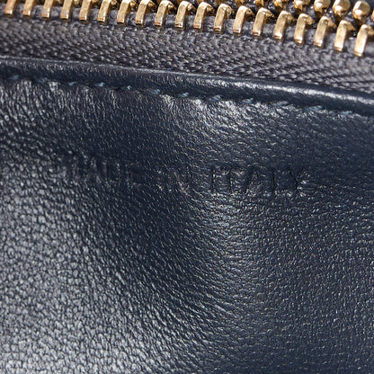 Christian Dior Metallic Patent Micro-Cannage Diorama Wallet on Chain Pouch Silver 7 of 10