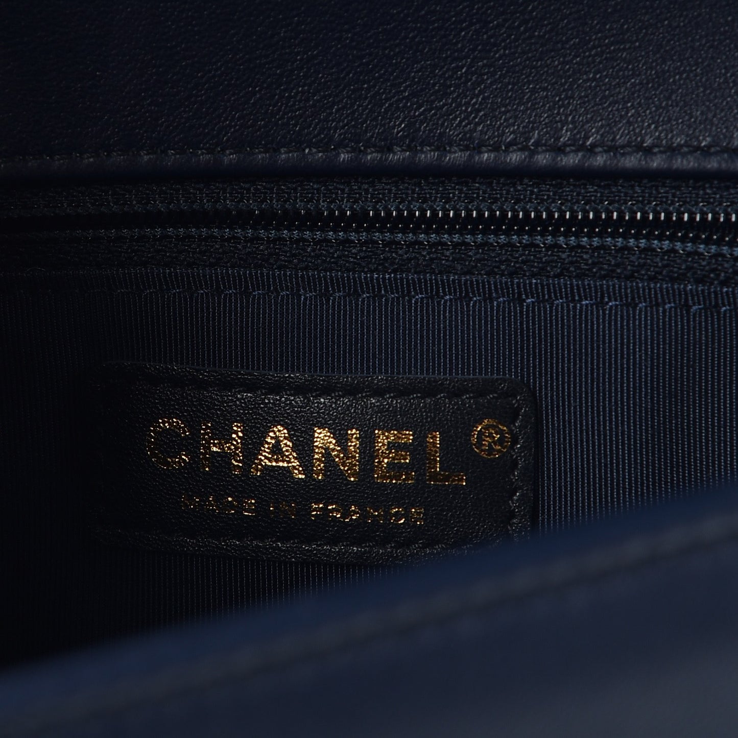 Lambskin Quilted New Medium Boy Flap Dark Navy Blue