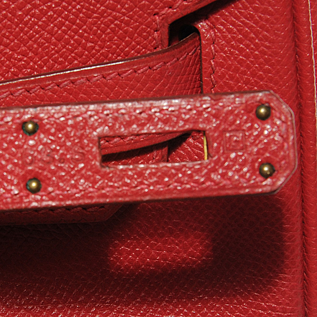 Epsom Birkin 35 Rouge