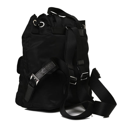 Prada Tessuto Nylon Saffiano Small Backpack Black 2 of 12