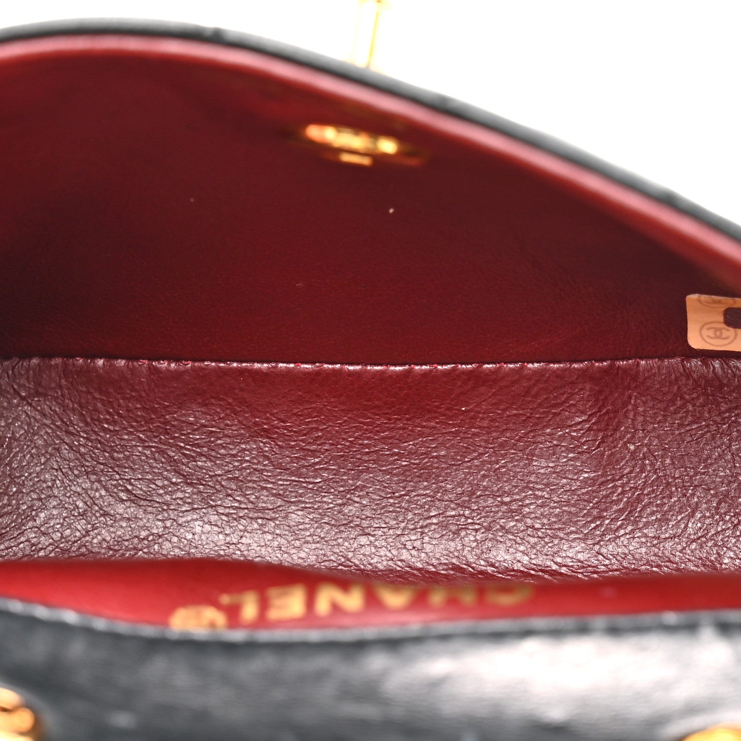 Chanel Lambskin Quilted Micro Mini Flap Bag Black 5 of 15