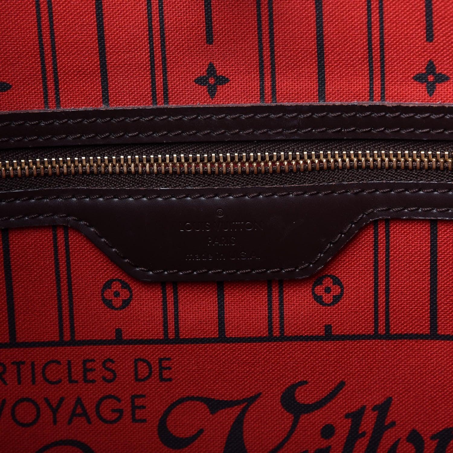 Louis Vuitton Damier Ebene Neverfull GM 8 of 10
