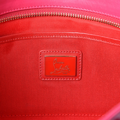 Christian Louboutin Calfskin Spikes Loubiposh Chain Clutch Fuchsia 5 of 9
