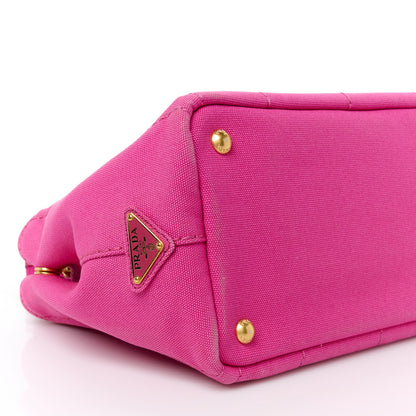 Prada Canapa Small Logo Tote Peonia 11 of 12