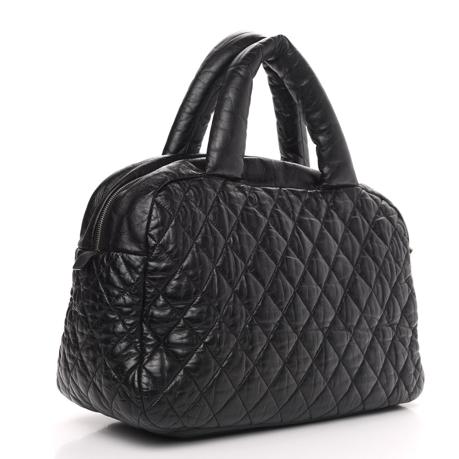 Chanel Lambskin Coco Cocoon Bowler Black 3 of 12