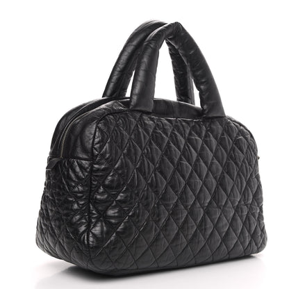 Chanel Lambskin Coco Cocoon Bowler Black 3 of 12
