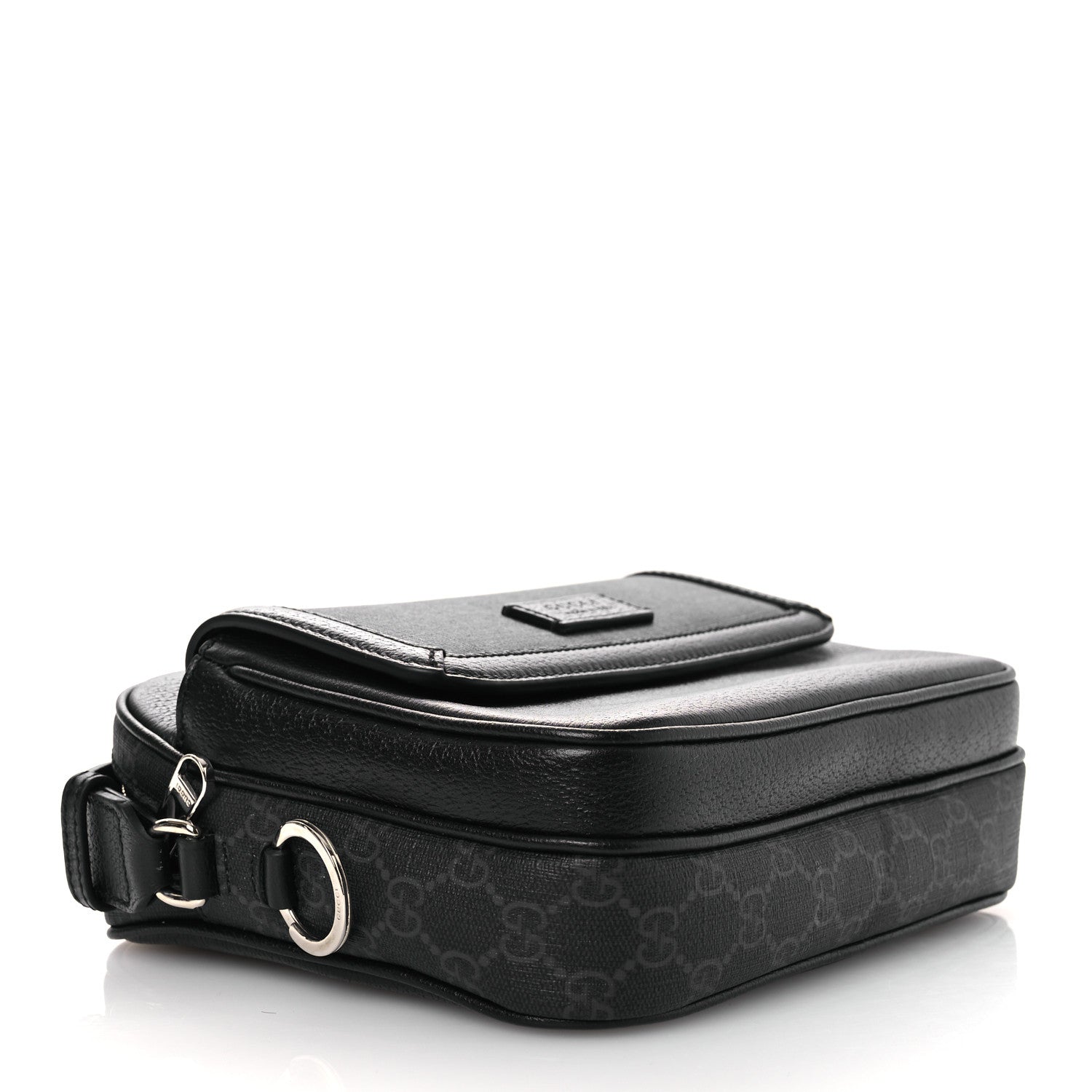 Gucci GG Supreme Monogram Small Crossbody Bag Black 4 of 11