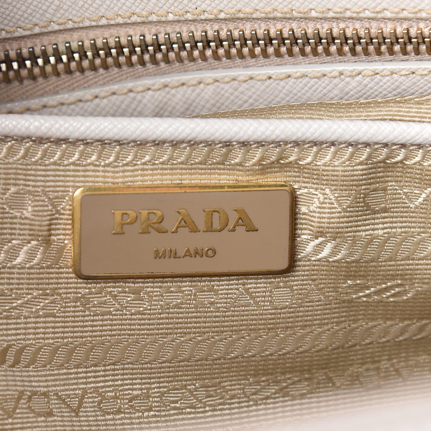 Prada Saffiano Medium Galleria Double Zip Tote Talco 6 of 17