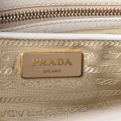 Prada Saffiano Medium Galleria Double Zip Tote Talco 6 of 17