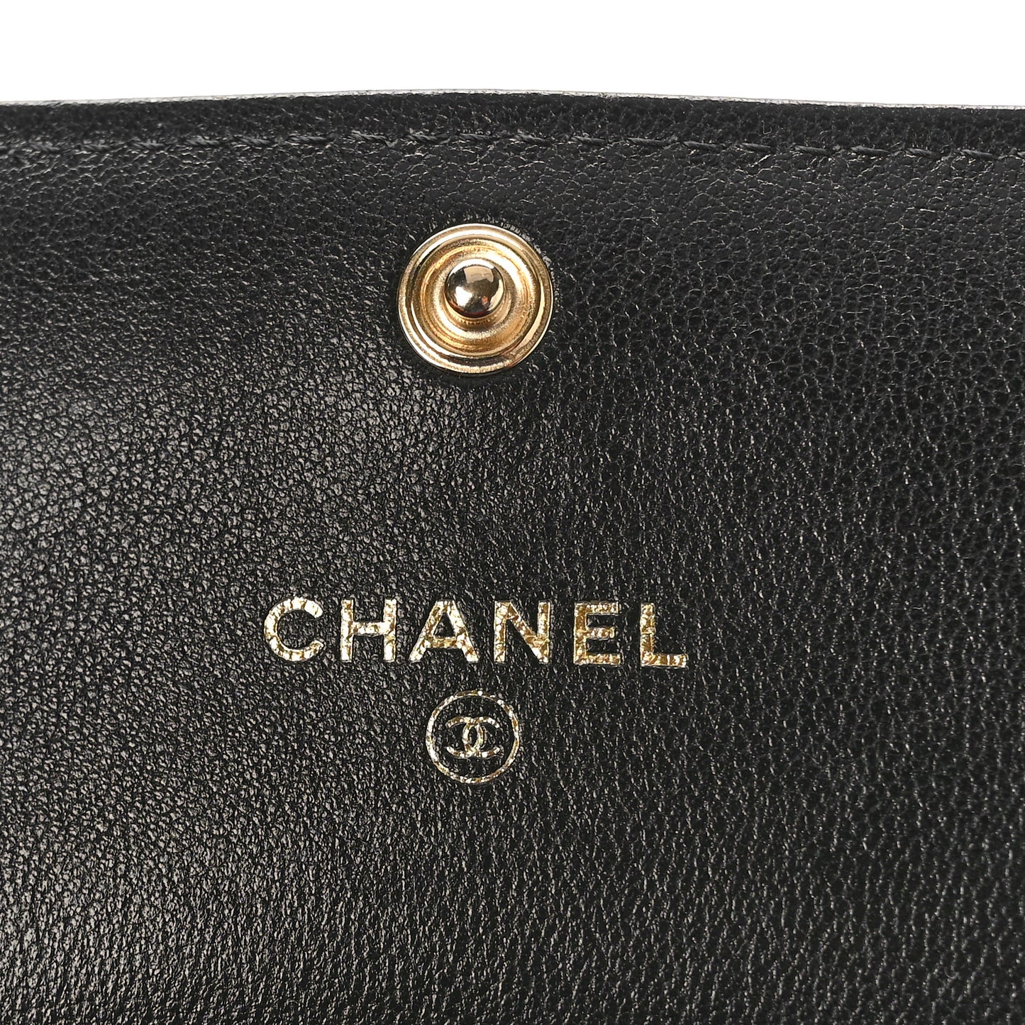 Lambskin Quilted Chanel 19 Flap Coin Purse With Chain Black