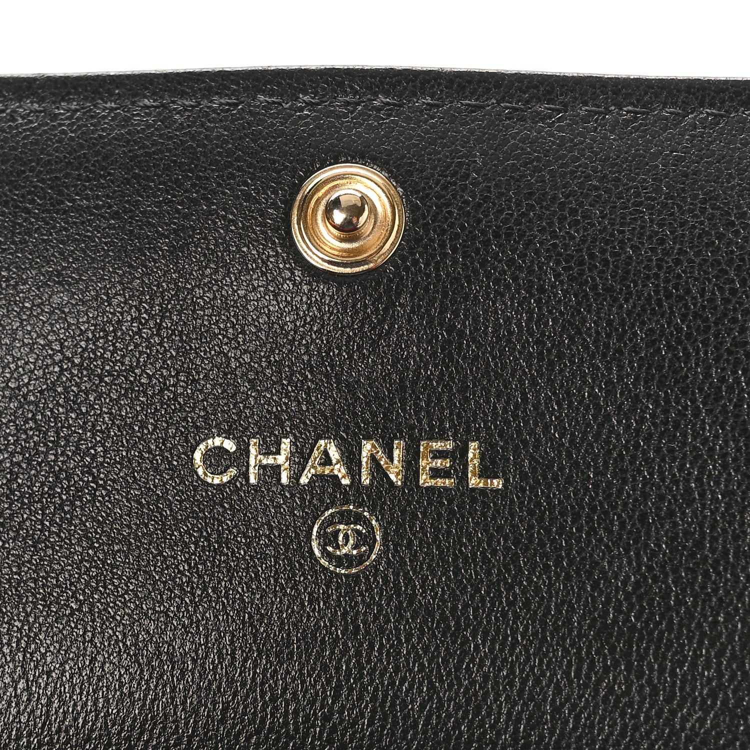 Chanel Lambskin Quilted Chanel 19 Flap Coin Purse With Chain Black 6 of 10