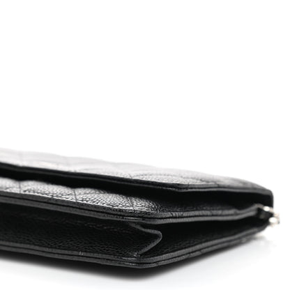 Chanel Caviar Quilted Wallet On Chain WOC Black 11 of 12