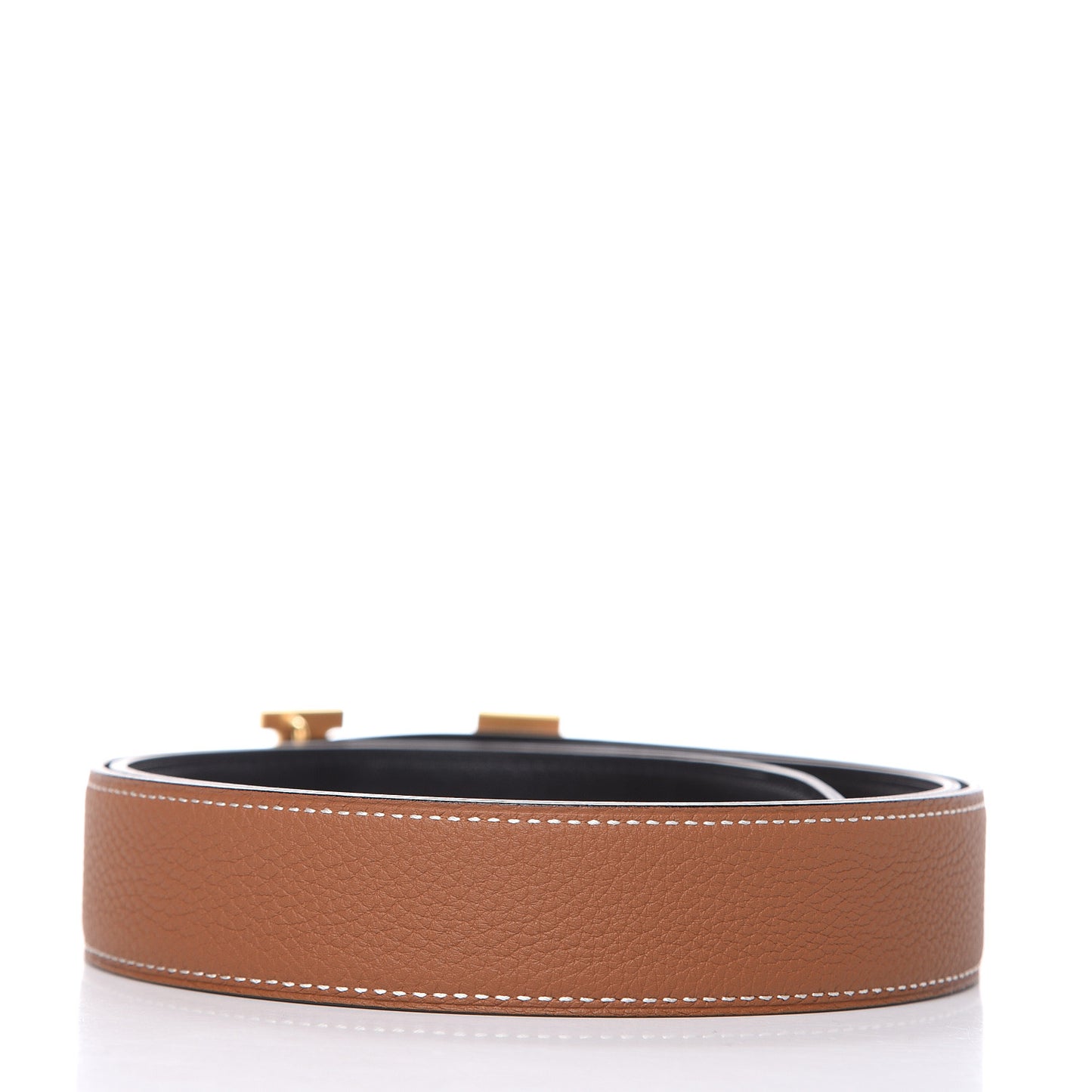 Box Togo Strie 32mm H Belt 95 Black Gold