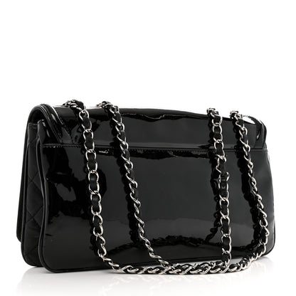 Chanel Vinyl Small Lipstick Flap Bag Black 3 of 13