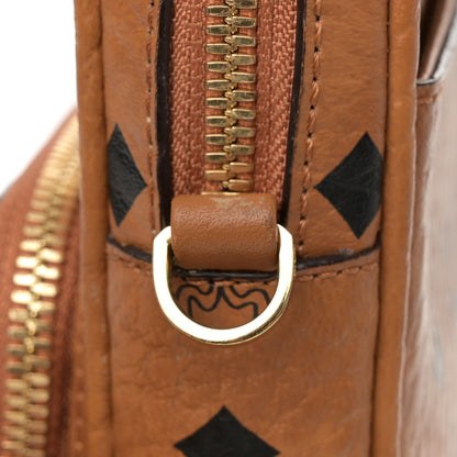 MCM Visetos Crossbody Bag Cognac 12 of 13