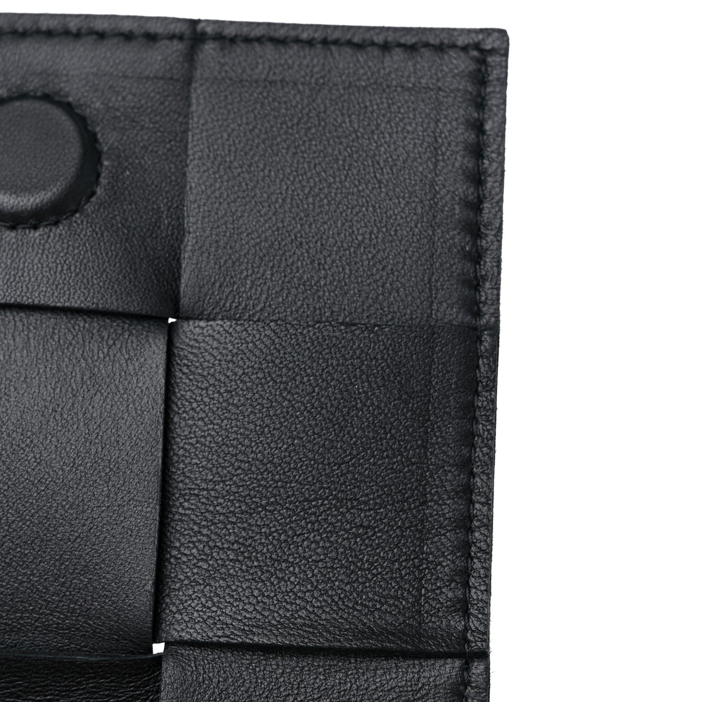 Lambskin Maxi Intrecciato Extra Mini Cassette Crossbody Bag Black
