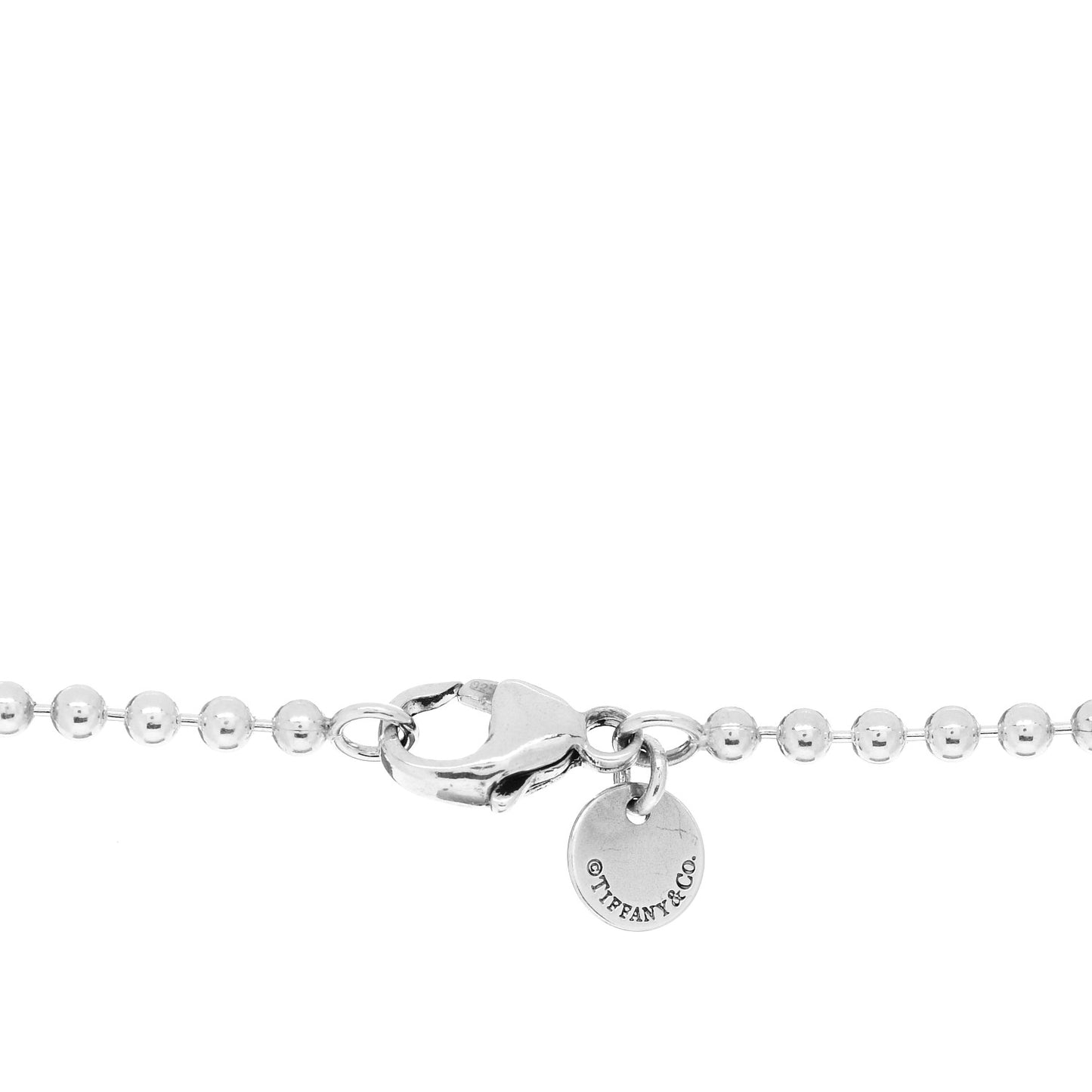 Sterling Silver Coin Edge Dog Tag Necklace