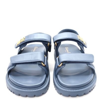 Christian Dior Lambskin Dioract 10mm Sandals 36 Pastel Blue 3 of 9
