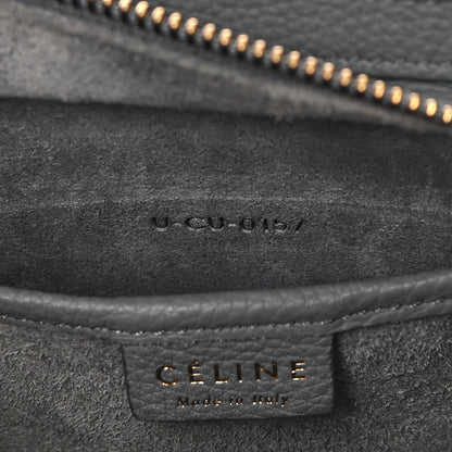 Celine Baby Drummed Calfskin Nano Luggage Kohl 7 of 15