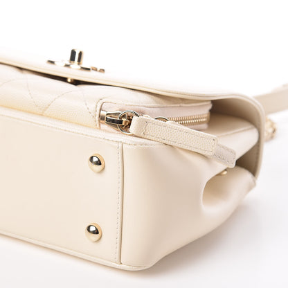 Chanel Caviar Quilted Small Business Affinity Flap White 8 of 9