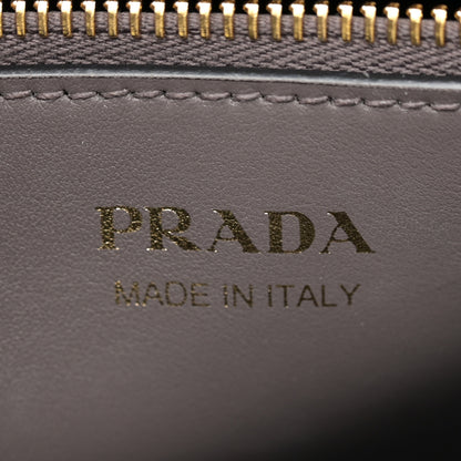 Prada Saffiano Cuir Calfskin Matinee Tote Fumo Black 6 of 10