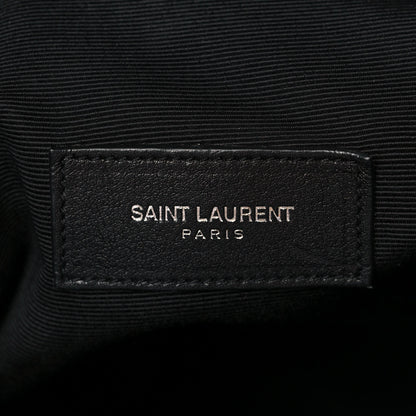 Saint Laurent Calfskin Medium Rider Bucket Bag Black 5 of 14