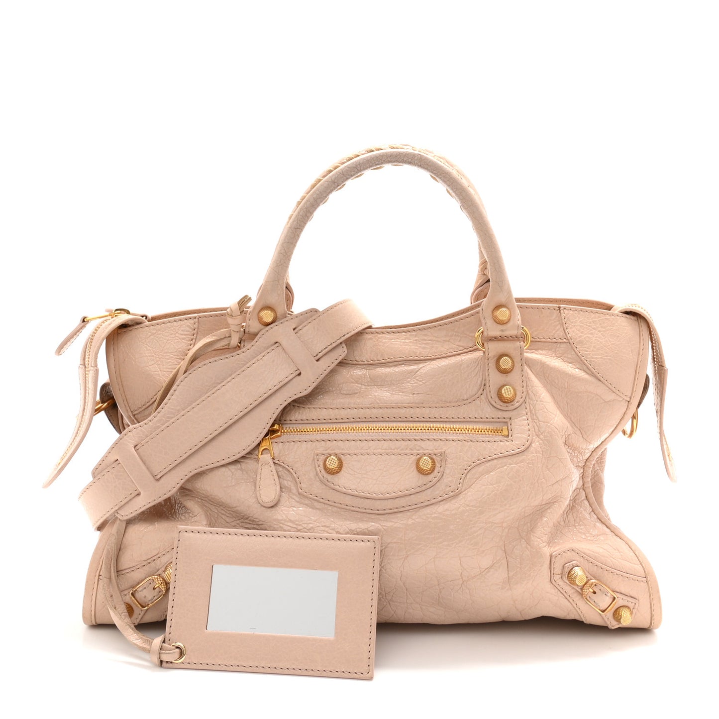 Agneau Giant 12 Gold Hardware City Rose Aubepine Rose Light
