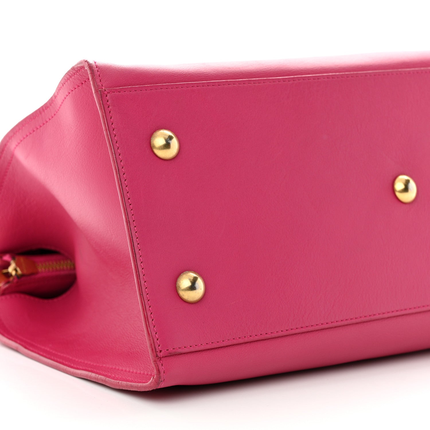 Saint Laurent Calfskin Small Classic Y Cabas Fuchsia 9 of 13