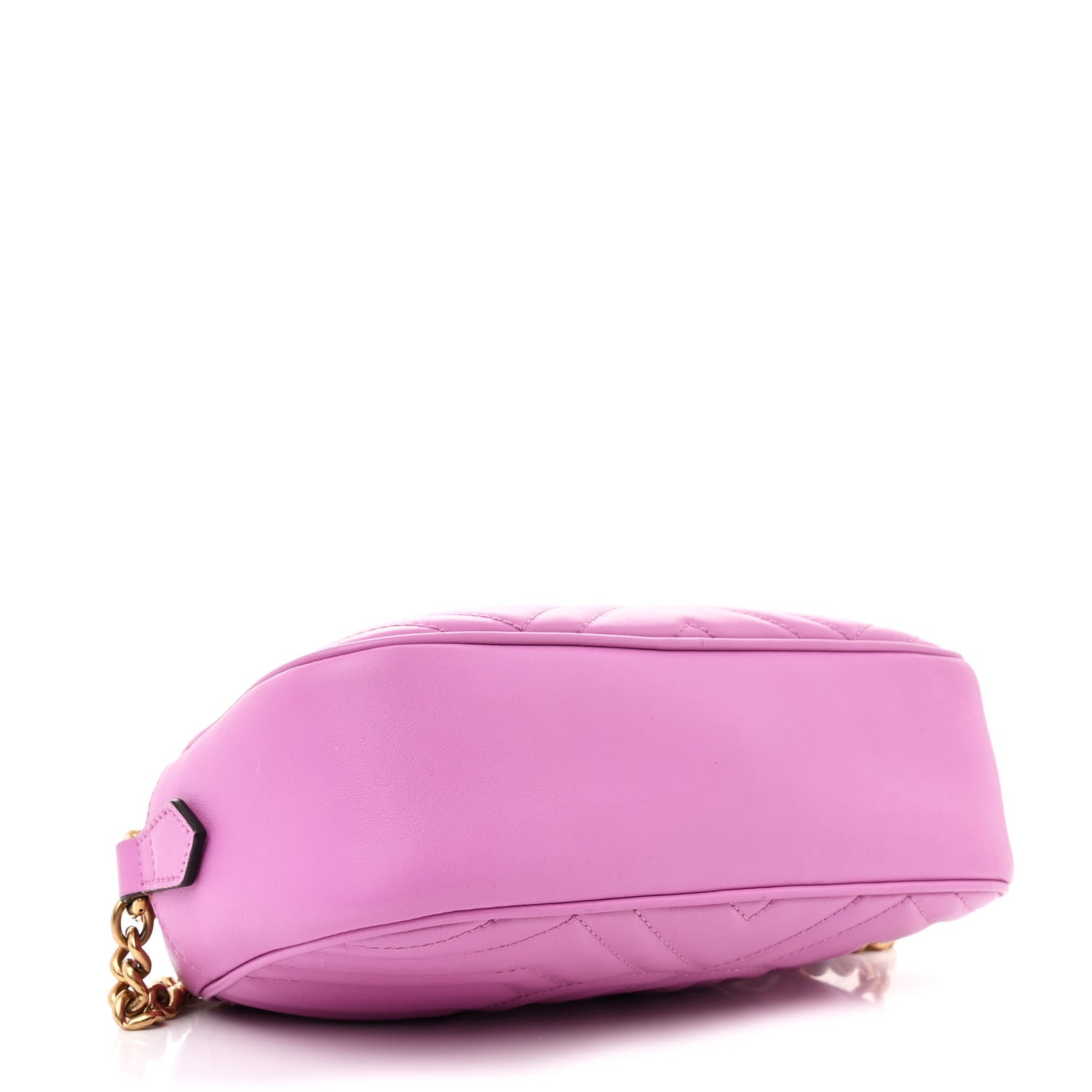 Gucci Calfskin Matelasse Small GG Marmont Chain Shoulder Bag Candy Mousse 4 of 11