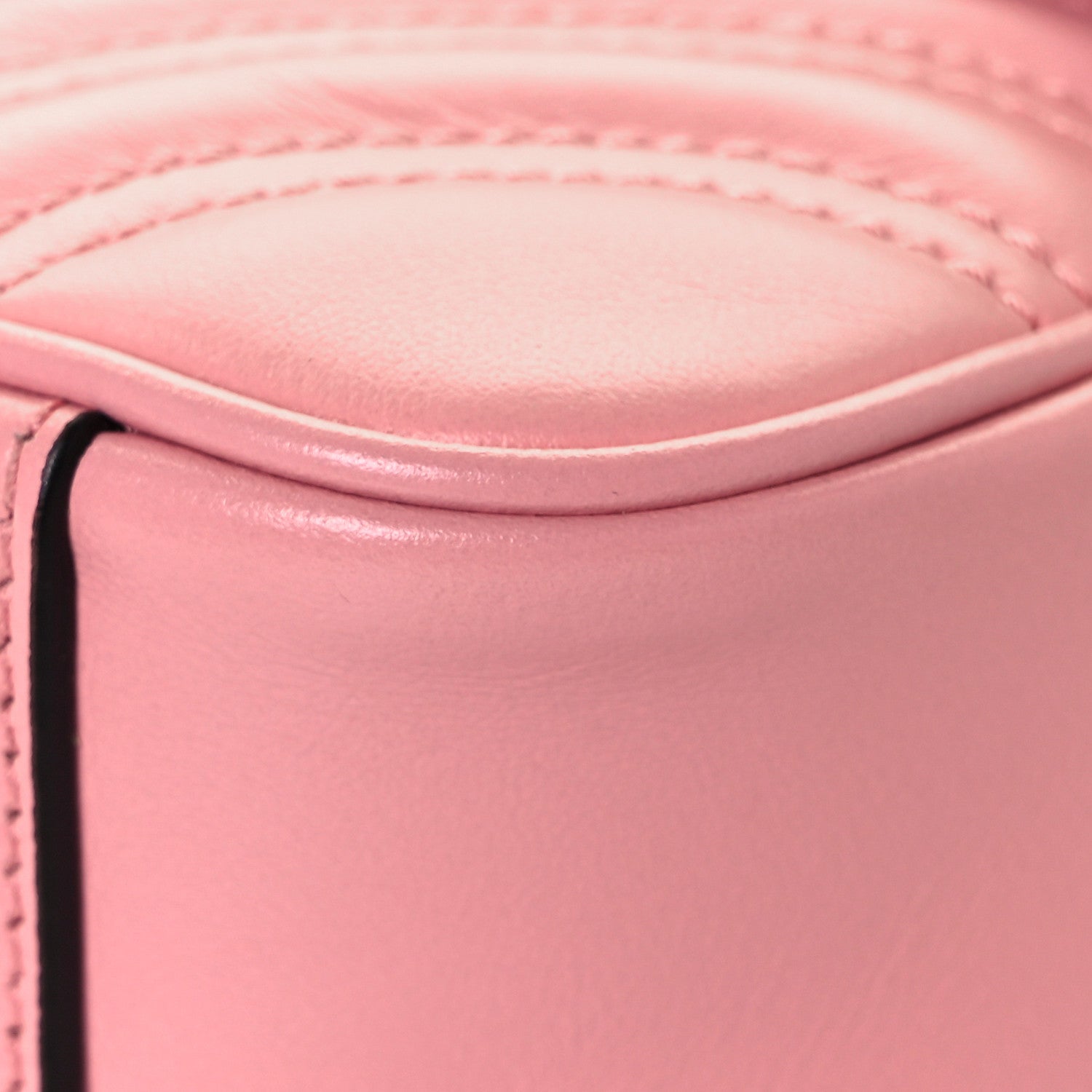 Gucci Calfskin Matelasse Mini GG Marmont Shoulder Bag Wild Rose 8 of 10