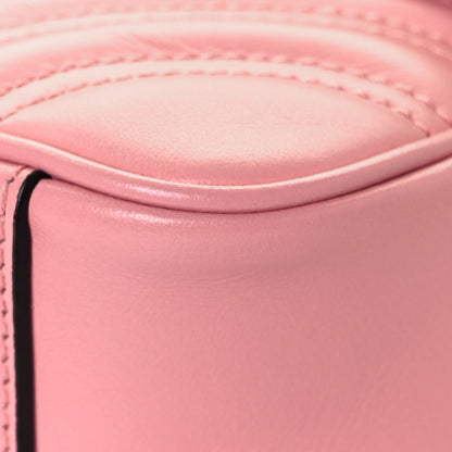 Gucci Calfskin Matelasse Mini GG Marmont Shoulder Bag Wild Rose 8 of 10