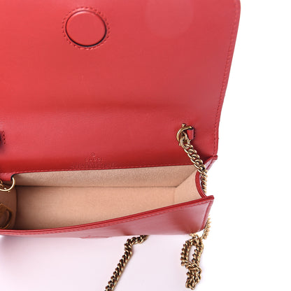 Gucci Calfskin Matelasse GG Marmont Mini Bag Hibiscus Red 4 of 7