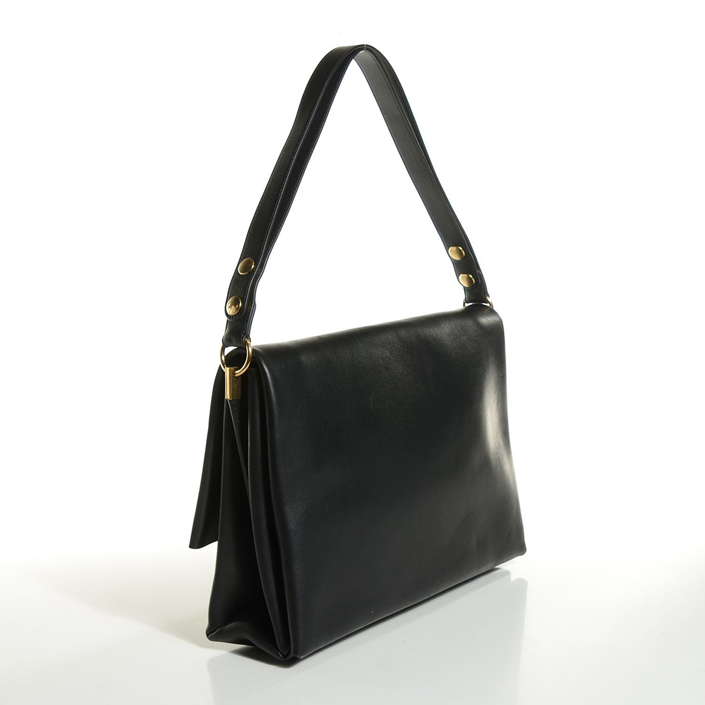 Calfskin Blade Flap Black