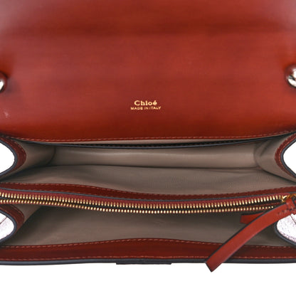 Chloe Shiny Goatskin Calfskin Aby Chain Shoulder Bag 5 of 8
