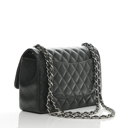 Chanel Lambskin Jumbo Double Flap Black 3 of 8