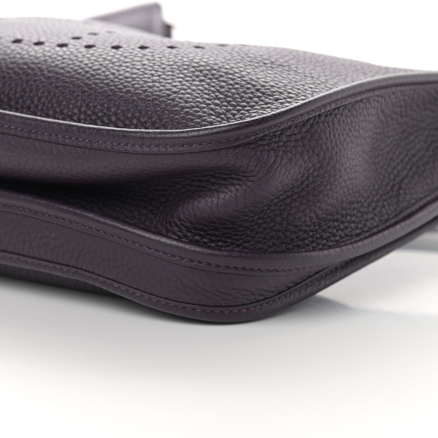 Hermes Taurillon Clemence Evelyne III PM Raisin 10 of 13