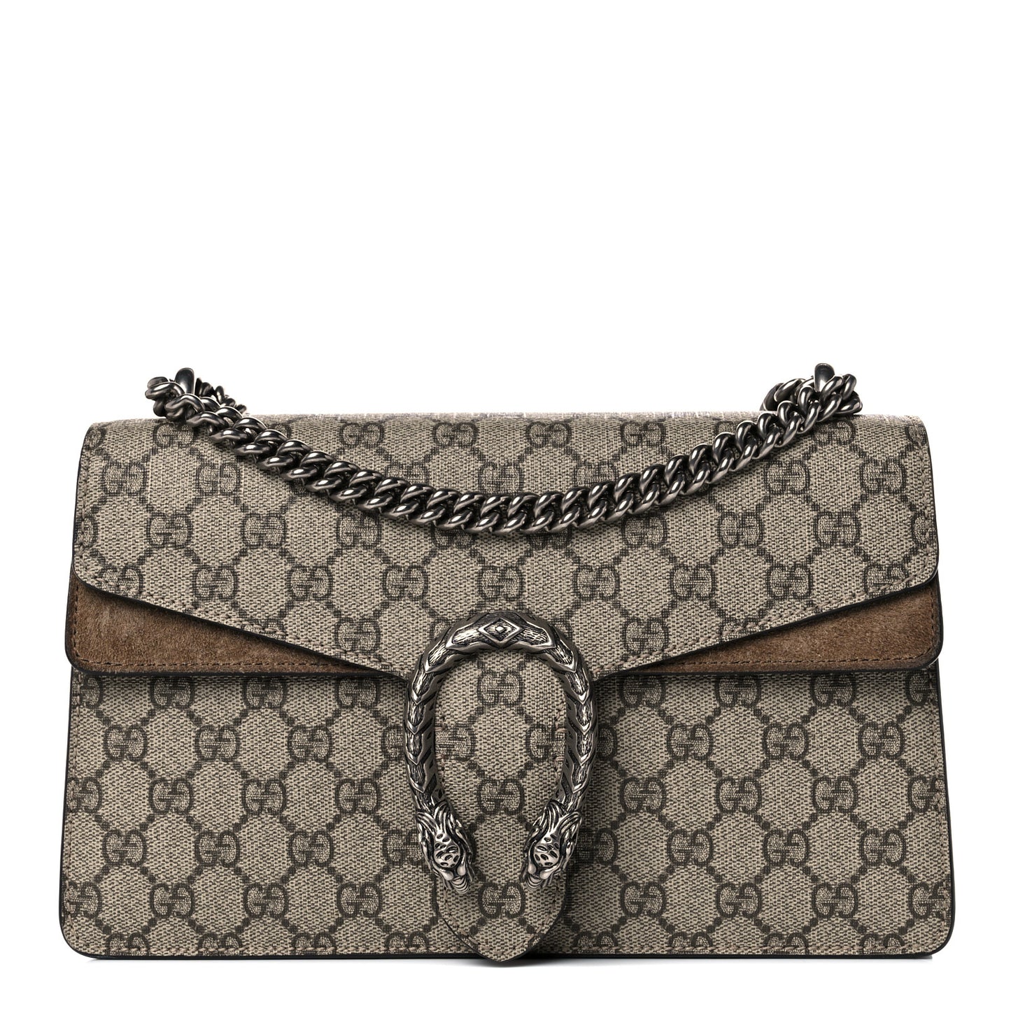 GG Supreme Monogram Small Dionysus Shoulder Bag Taupe