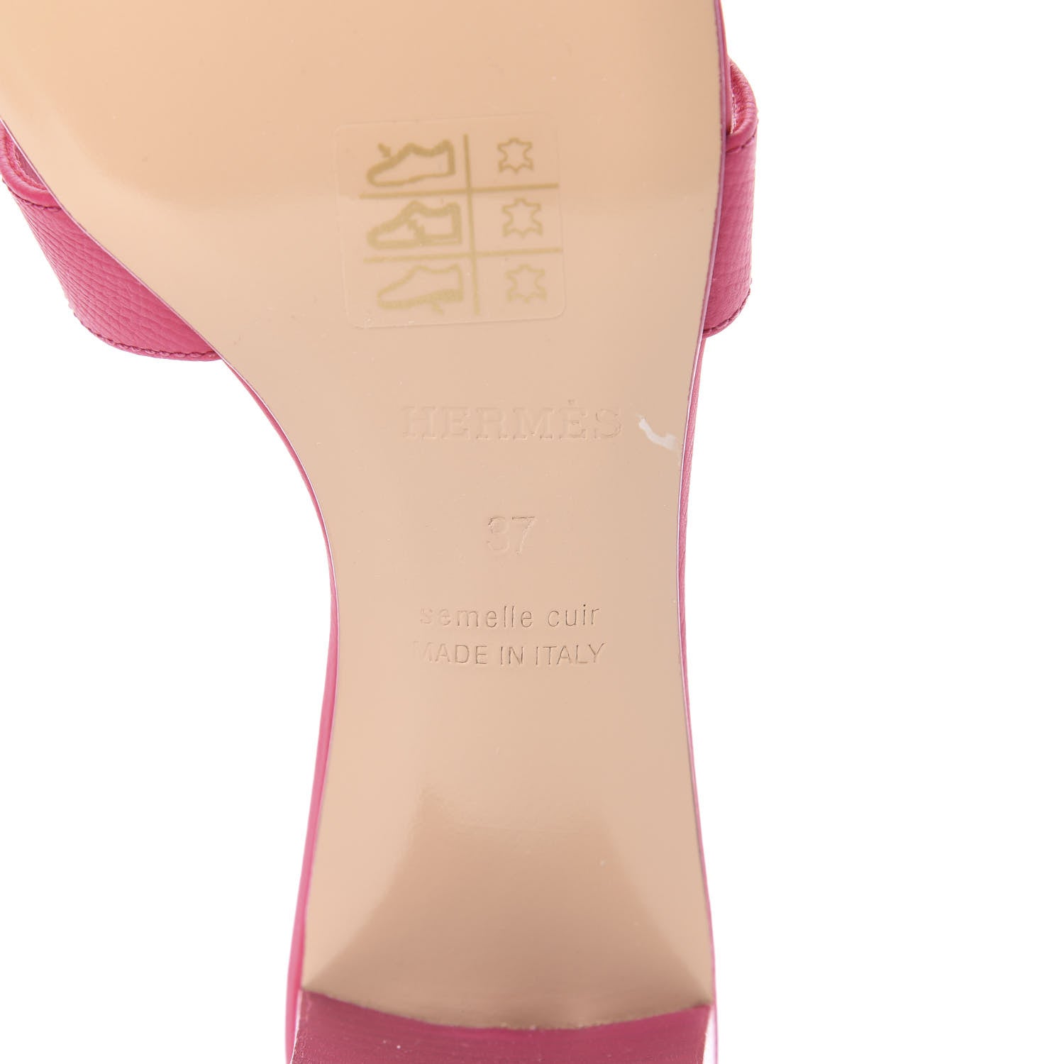 Hermes Epsom Oasis Sandals 37 Rose Pourpre 6 of 11