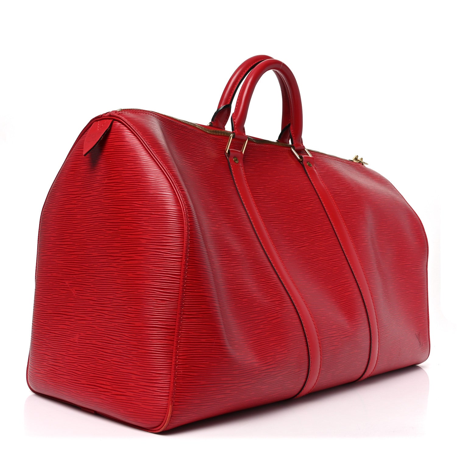 Louis Vuitton Epi Keepall 50 Castillan Red 2 of 8