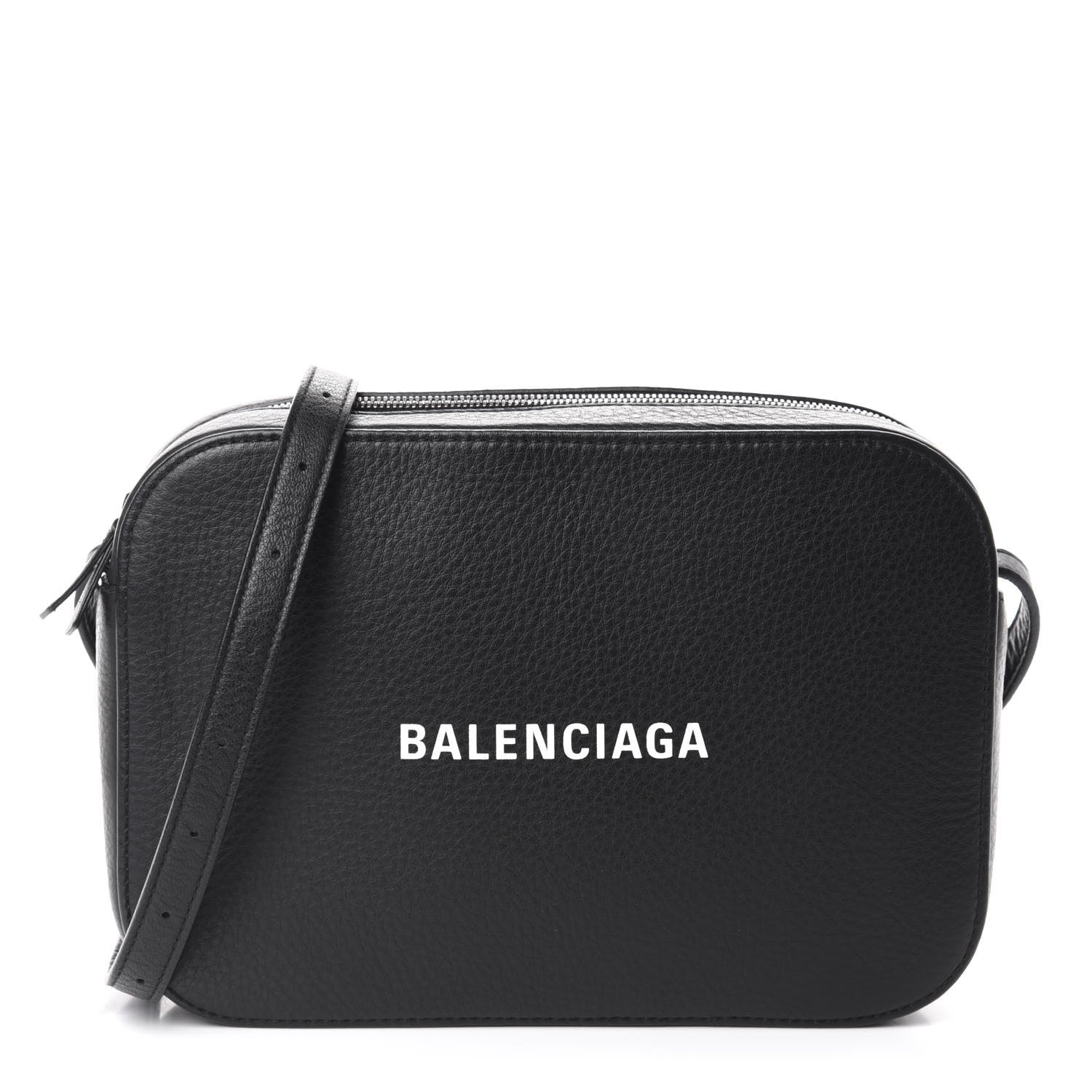 Balenciaga Calfskin Logo S Everyday Camera Bag Black 1 of 9